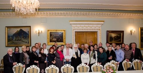 З представниками 45 оганізацій та дружинами військових, провів зустріч Патріах Філарет.(ФОТО)