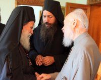 Предстоятель Української Православної Церкви прийняв делегацію афонського монастиря Дохіар