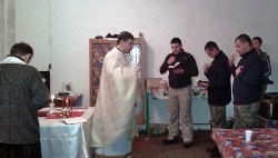 капелани провели новорічні свята разом з бійцями у зоні АТО