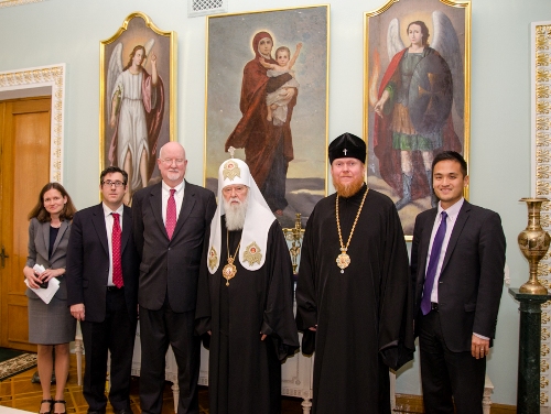 Патріарх Філарет зустрівся зі Спеціальним Представником Держдепартаменту США у релігійних справах Патріарх Філарет зустрівся зі Спеціальним Представником Держдепартаменту США у релігійних справах
