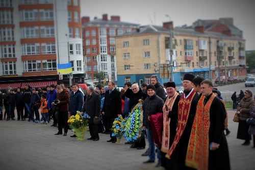 Пам’ять Степана Бандери вшанували в Івано-Франківську.(ФОТО)