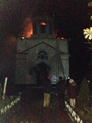 На Одещині горіла церква МП