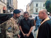 Добромиль: Греко-католики взяли участь у церемонії відкриття Стіни Пам’яті яку споруджено з мацейв 