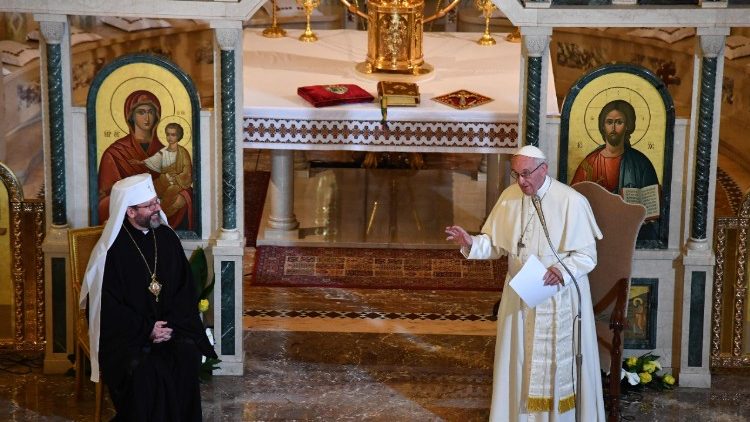 Слово Святішого Отця до української громади у соборі Святої Софії у Римі