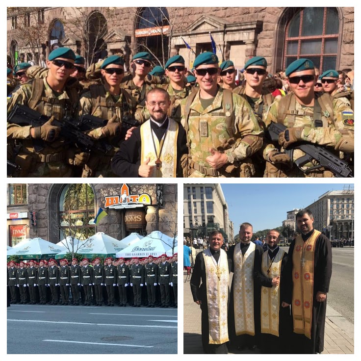 Капелани УГКЦ вперше взяли участь військовому параді до Дня Незалежності України