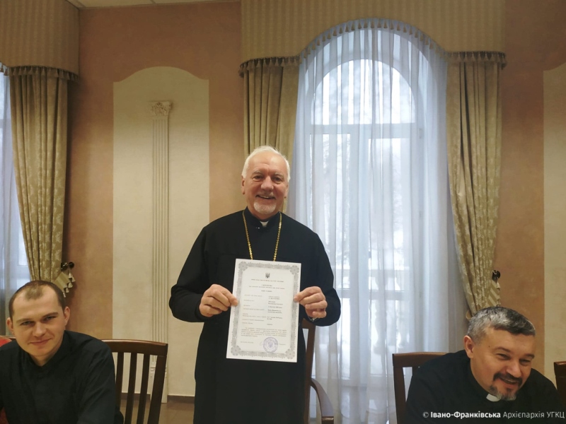 Митрополиту Івано-Франківському Володимиру Війтишину присвоєно звання доцента