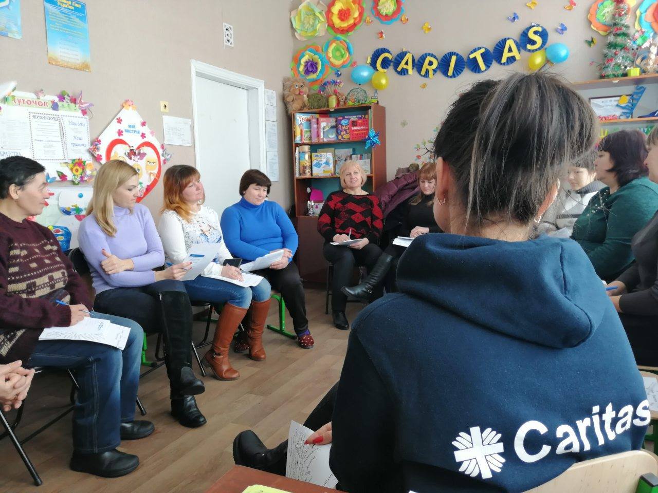 Карітас Краматорськ проводить тренінги для батьків у буферній зоні