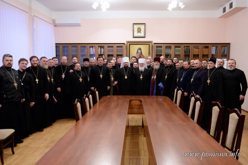 Митрополит Макарій представив духовенство єпархії новообраному Предстоятелю ПЦУ Блаженнішому Епіфанію