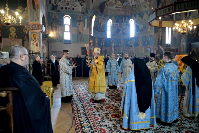 Номінований архиєпископ Філадельфійський очолив богослужіння Акафістової суботи в Шевтонському монастирі