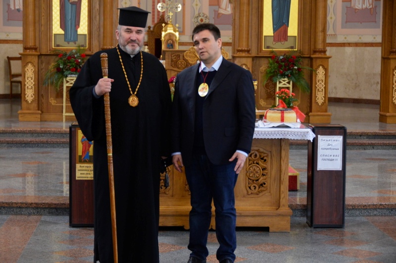 Катедральний собор у Коломиї відвідав міністр Павло Клімкін