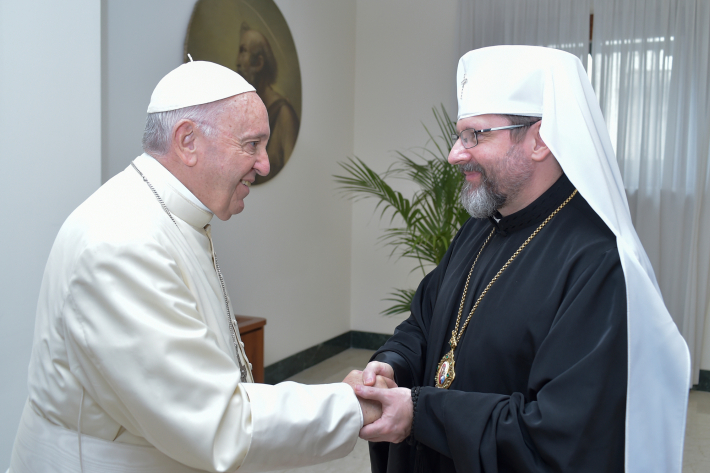 Папа Франциск запрошує перших осіб УГКЦ до опрацювання своєї стратегії щодо майбутнього України та української Церкви у світі