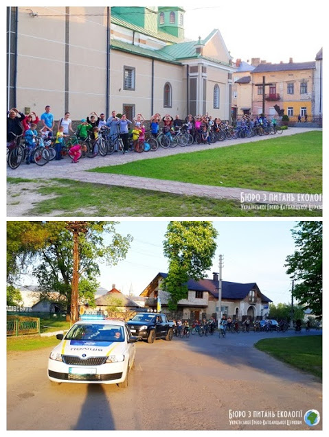 На Бродівщині відбулась велопроща до місця об'яви Богородиці (ВІДЕО)