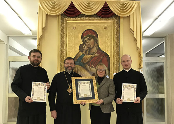 Глава УГКЦ у Римі вручив грамоти за організацію папського візиту до собору Святої Софії