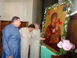В Рівненській кафедрі УПЦ КП, замироточила ікона Пресвятої Богородиці «Одигітрія Дорогобузька»